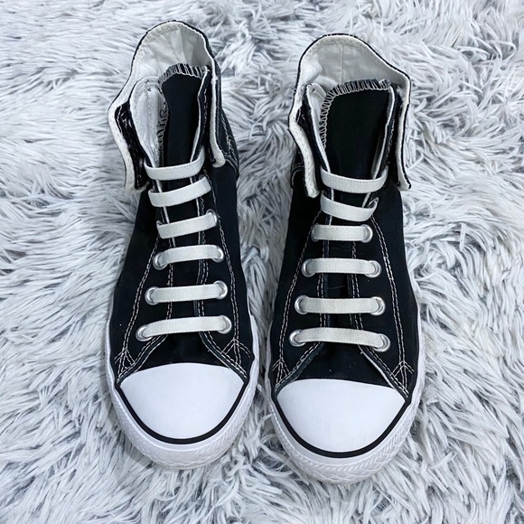 black converse high tops junior